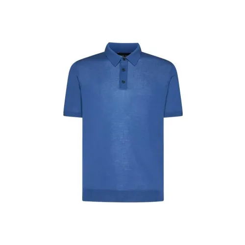 ROBERTO COLLINA Polo Shirts Men Blue