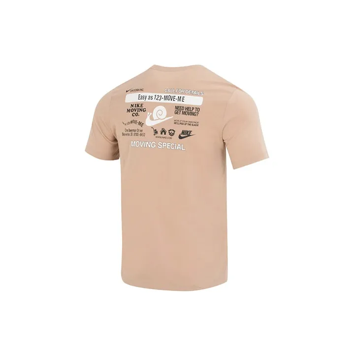 Nike T Shirts Men Khaki-1