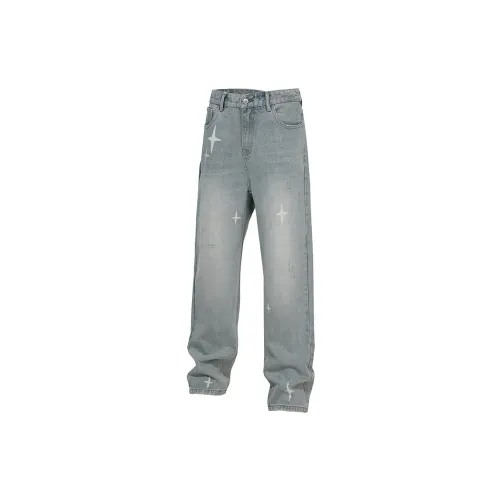 BJHG Jeans Unisex Washed Blue