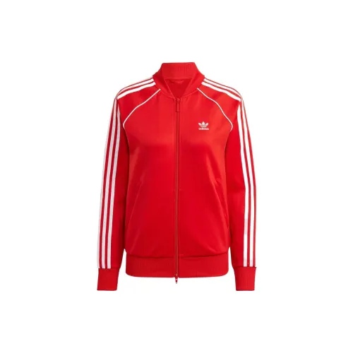 Adidas Originals ADICOLOR CLASSICS SST TRACK Jackets Women's Scarlet