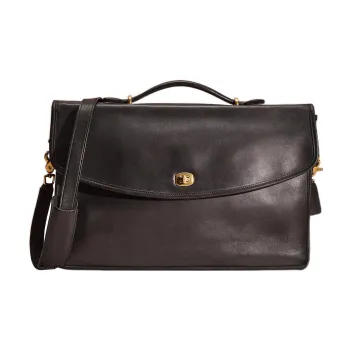 COACH Lexington Leather Handbag Shoulder Bag Crossbody Bag Men's Black