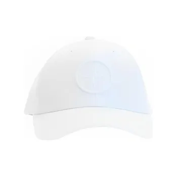 STONE ISLAND Cotton Baseball Caps Men's White