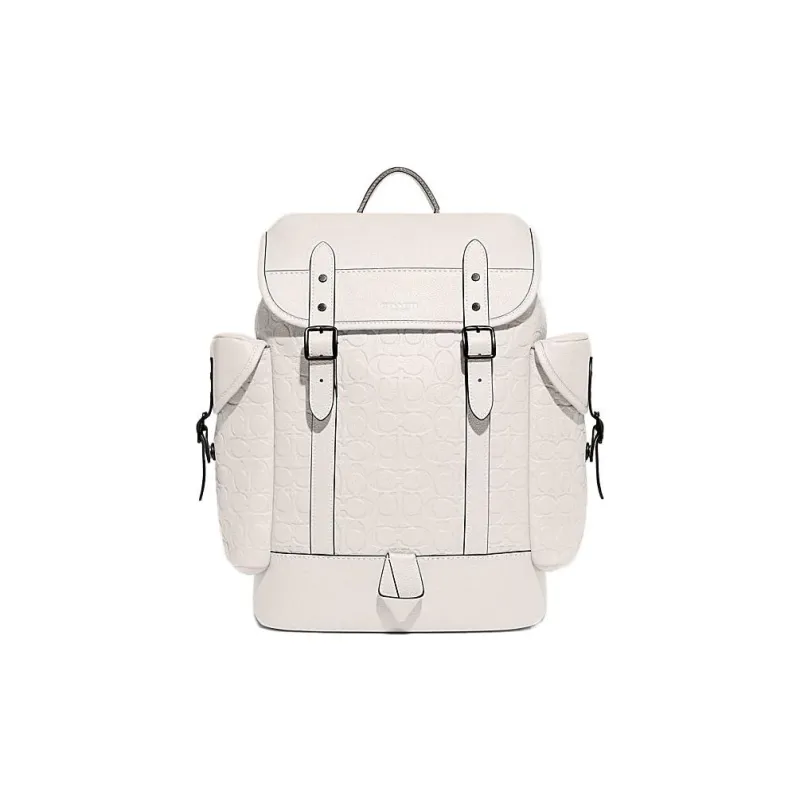 COACH Hitch Cow Leather Backpack Tubas Women's White-0