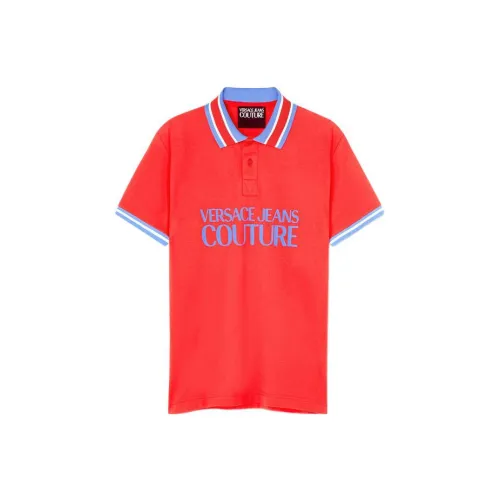 VERSACE JEANS COUTURE Polo Shirts Men Orange