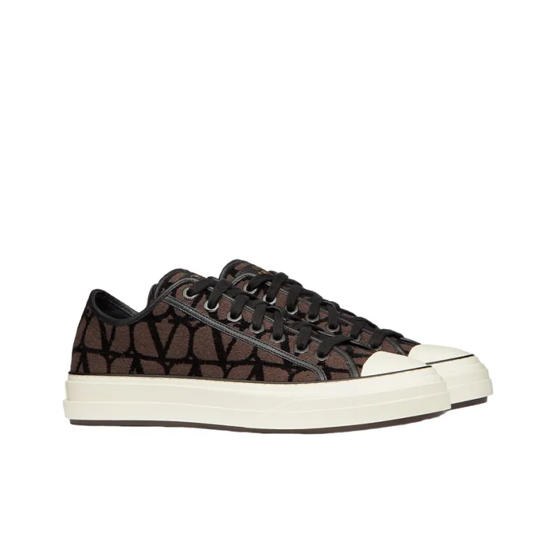 Valentino Toile Iconographe Low Brown-2