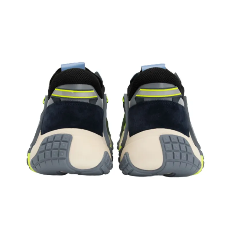 Valentino VLTN Wod Cushioning Low Top Sports Casual Shoes Men's Gray Yellow-4