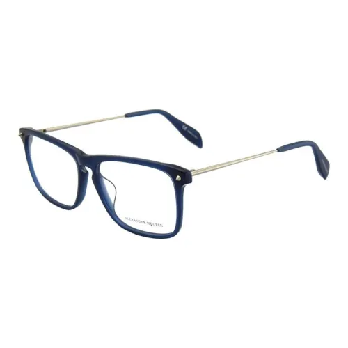 Alexander McQueen Eyeglass Frames Men Blue