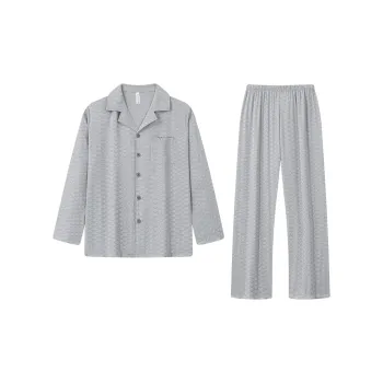 Gongdie Pajama Set Men's Light Gray