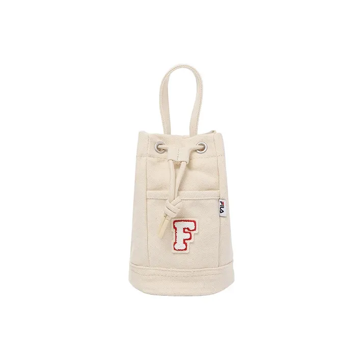 FILA Cotton Bucket Bag, Shoulder Bag, Crossbody Bag Mini Unisex Ecru-1