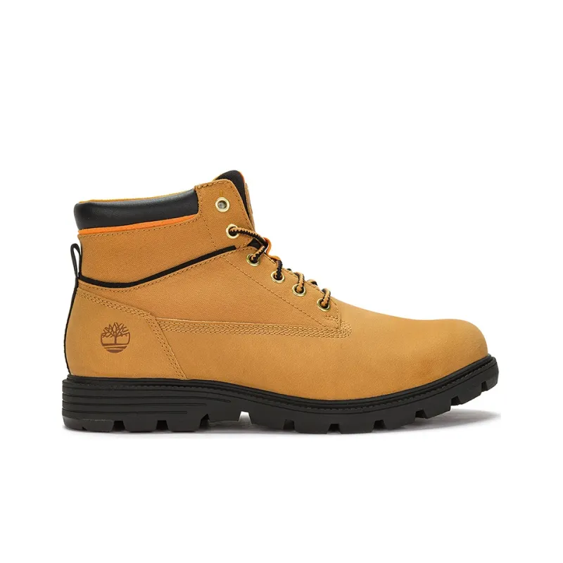 Timberland Anti Slip Wear Resistant High Top Outdoor Shoes Men's Brown Yellow-1