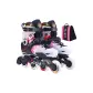 Black Shoes+Pink Roller Skate Bags