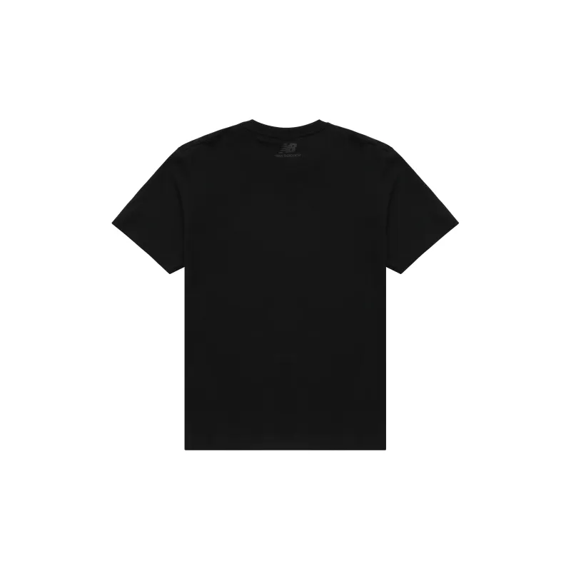 New Balance Drop Shoulder Sleeve T Shirt Unisex Black-1