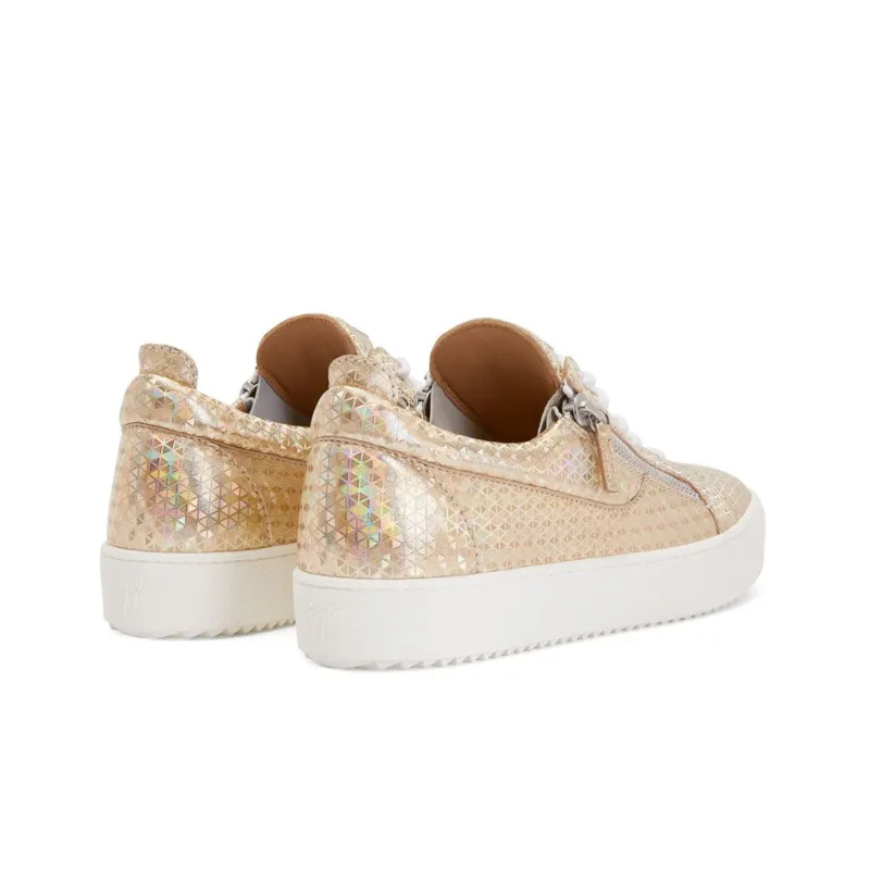 Giuseppe Zanotti Frankie Kaleido Metallic leather Sneakers-3