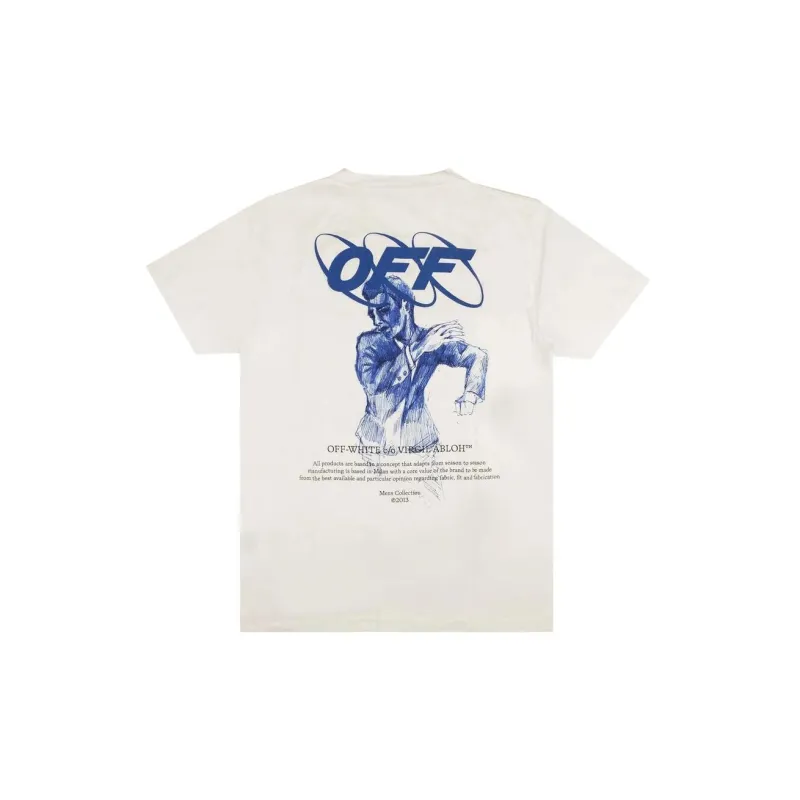 OFF WHITE SS23 T Shirt Regular Fit Men's White-1