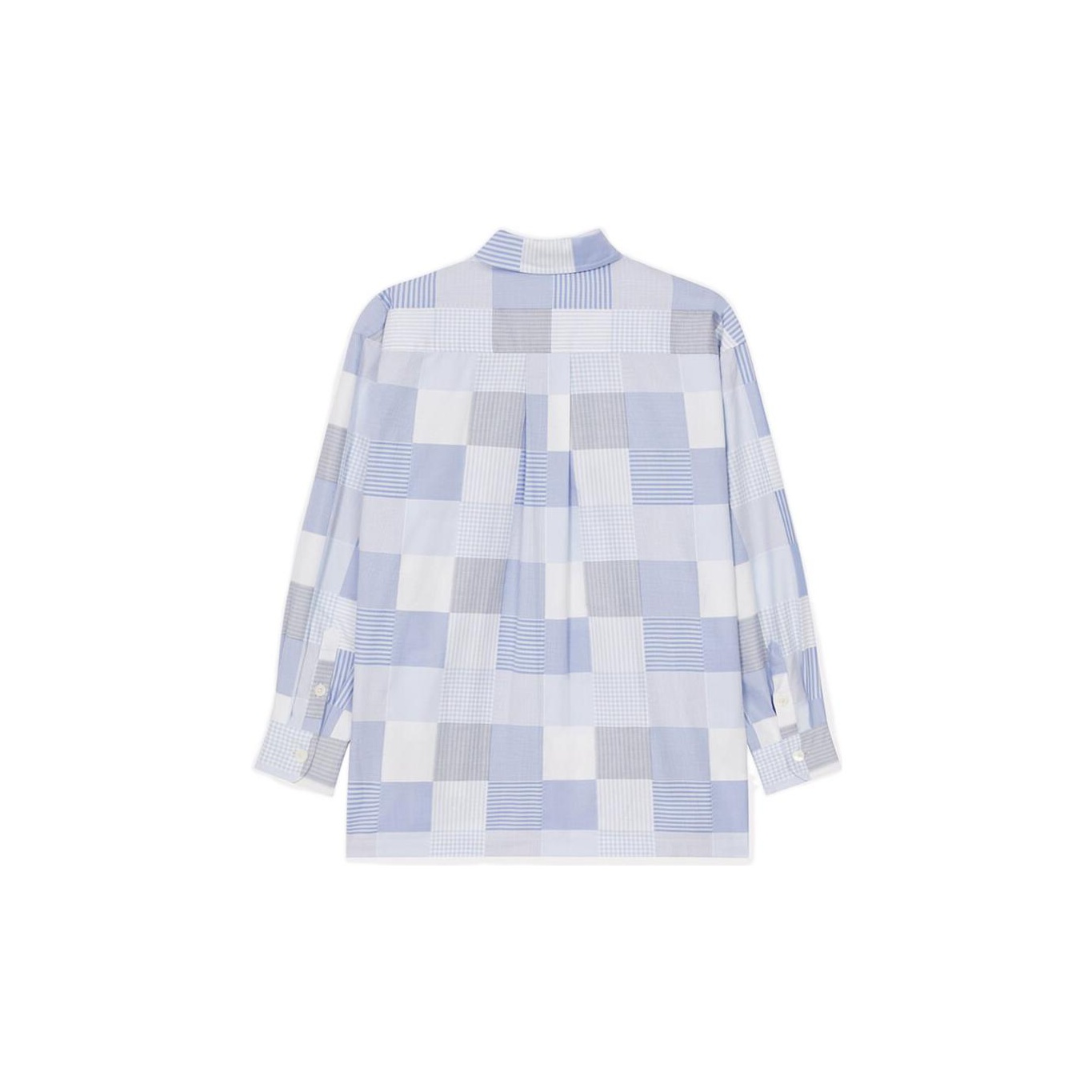 KENZO Oversized Patchwork Long-sleeve Shirt L - POIZON