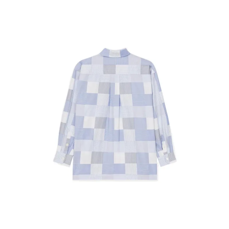 KENZO Oversized Patchwork Long sleeve Shirt-1