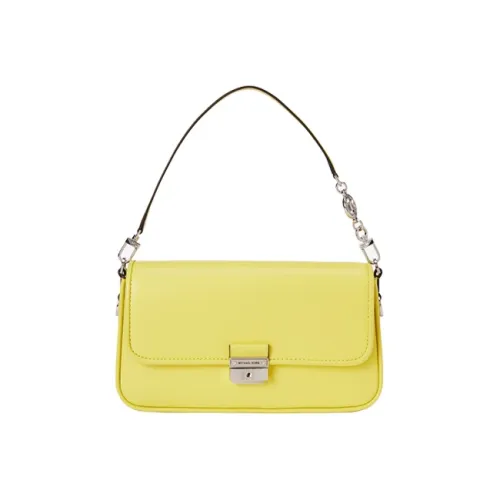 MICHAEL KORS Cow Leather Handbag Small Size Women's Yellow Cream