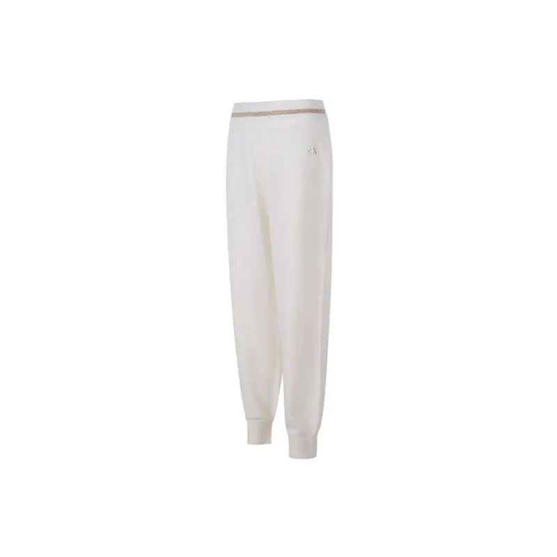 ARMANI EXCHANGEAE FW22 Casual Pants Women's Milk White-2