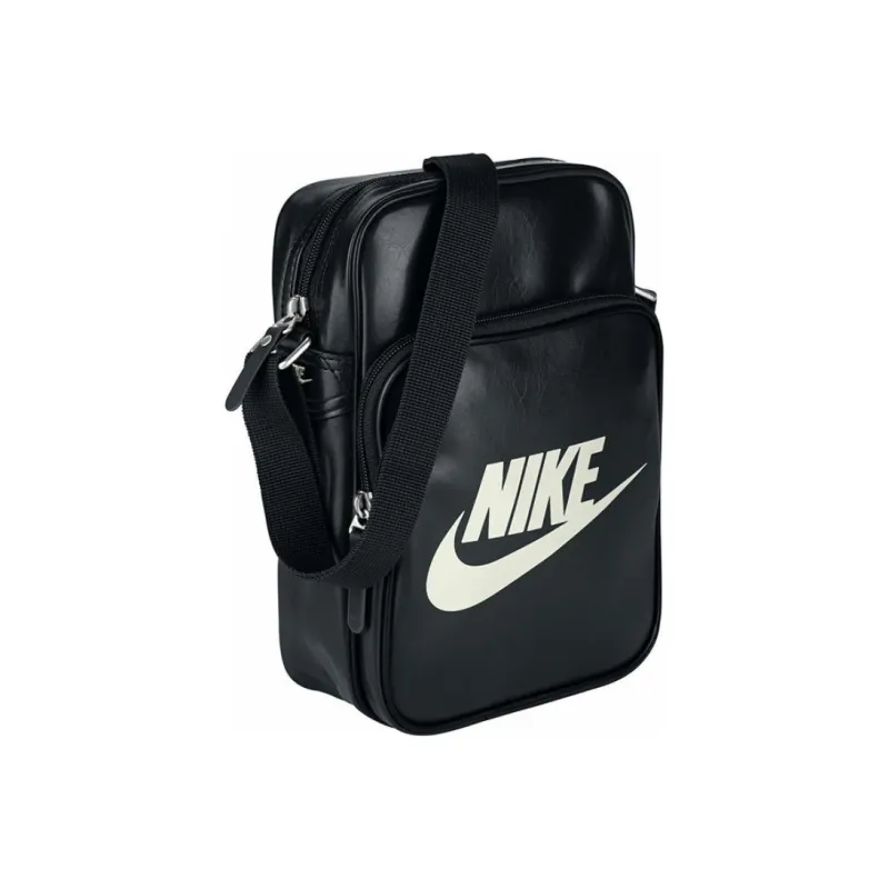 Nike Heritage Leather Shoulder Bag Crossbody Bag Regular Unisex Black-0