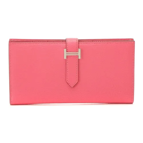 HERMES Bearn Wallet Rose Lipstick