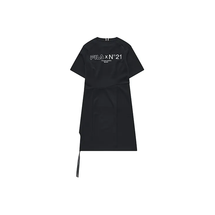 FILA FUSION x N°21 Short Sleeved Dresses Women's Pitch Black-1