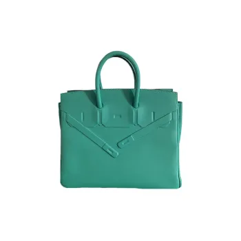 HERMES Birkin Swift Leather Shadow Birkin Bag Handbag Women's 6W Menthe Mint Green