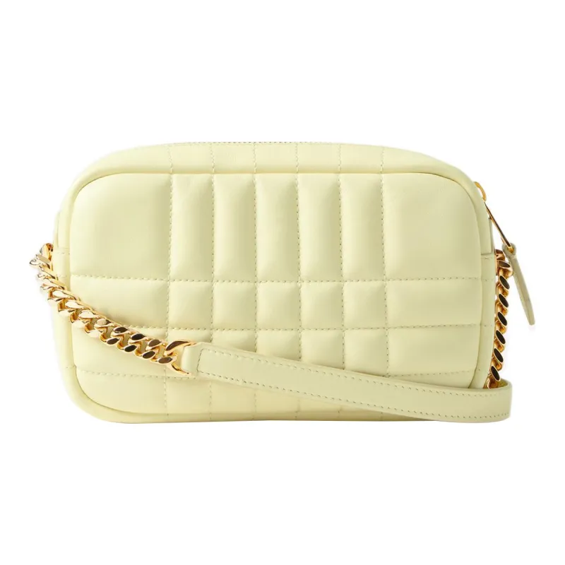 Burberry Lola Lola Bag Quilting Leather Camera Bag Shoulder Bag Crossbody Bag Mini Women's Cool Lemon-1