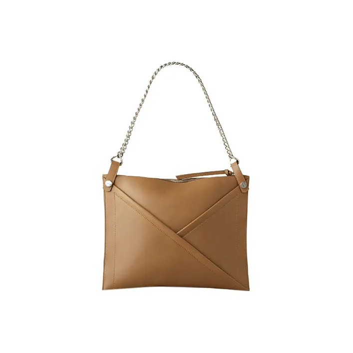 Mulberry Calfskin One Shoulder Handbags Large Size Women's Brown-2