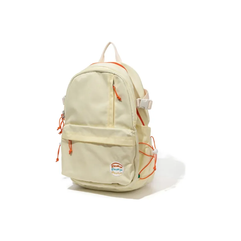 SHUNYIDE Nylon Backpack Regular Unisex Oxygen Girlish Yellow/Dark Cool Navy/Oat Haze Gray-1