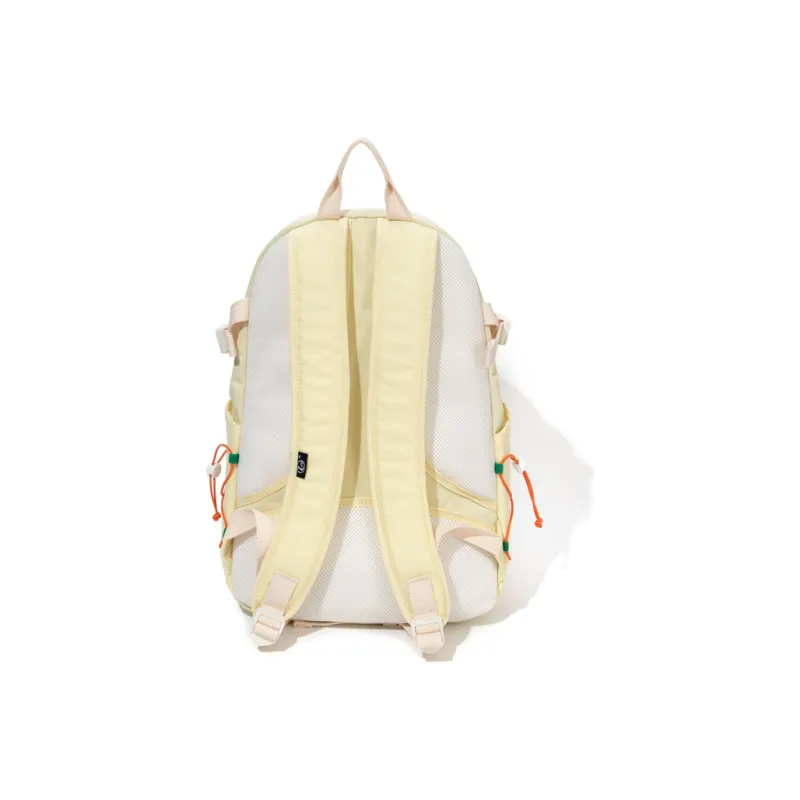 SHUNYIDE Nylon Backpack Regular Unisex Oxygen Girlish Yellow/Dark Cool Navy/Oat Haze Gray-2