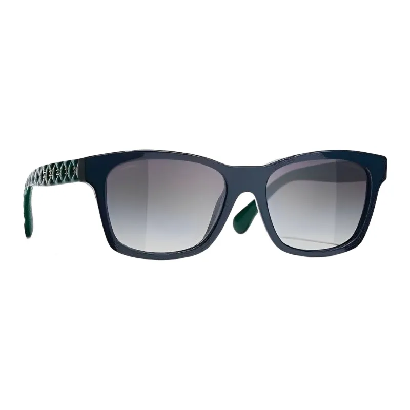 CHANEL Acetate Rectangular Sunglasses Women's-1