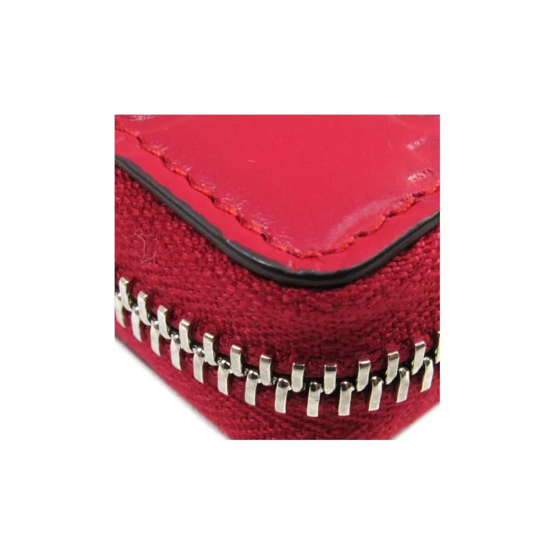 GUCCI Canvas With Leather Wallet Men's Red-8