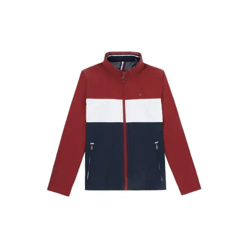 Tommy Hilfiger Jackets Men Red/White Dark Blue