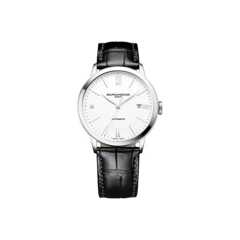 Baume & Mercier Classima Collection Automatic Mechanical Movement Men's Watches Watch 40mm White Dial-0