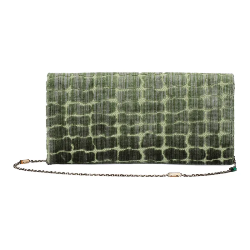 GUCCI Dionysus Velvet Jacquard Fabric Crossbody Bag Shoulder Bag Women's Green-3