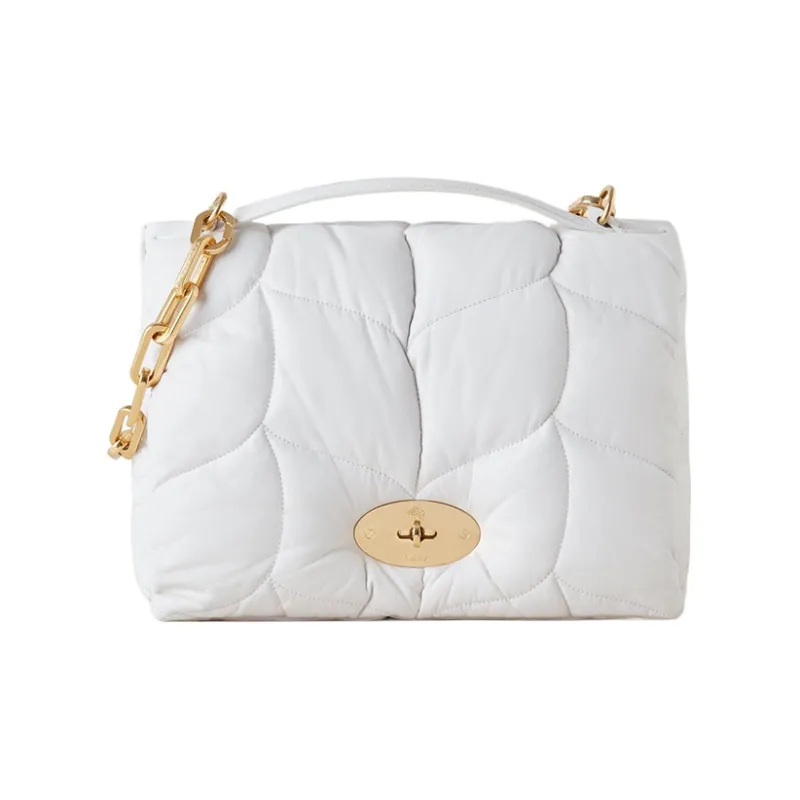 Mulberry Nappa Leather One Shoulder Handbags Women's White-0
