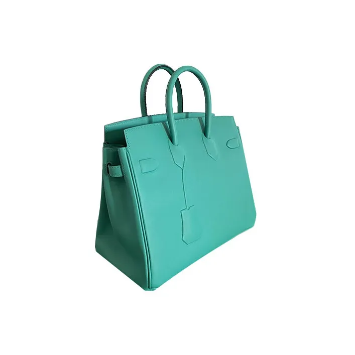 HERMES Birkin Swift Leather Shadow Birkin Bag Handbag Women's 6W Menthe Mint Green-2