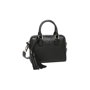 TORY BURCH Thea Leather Boston Bag, Shoulder Bag, Crossbody Bag, Handbag Mini Women's Black