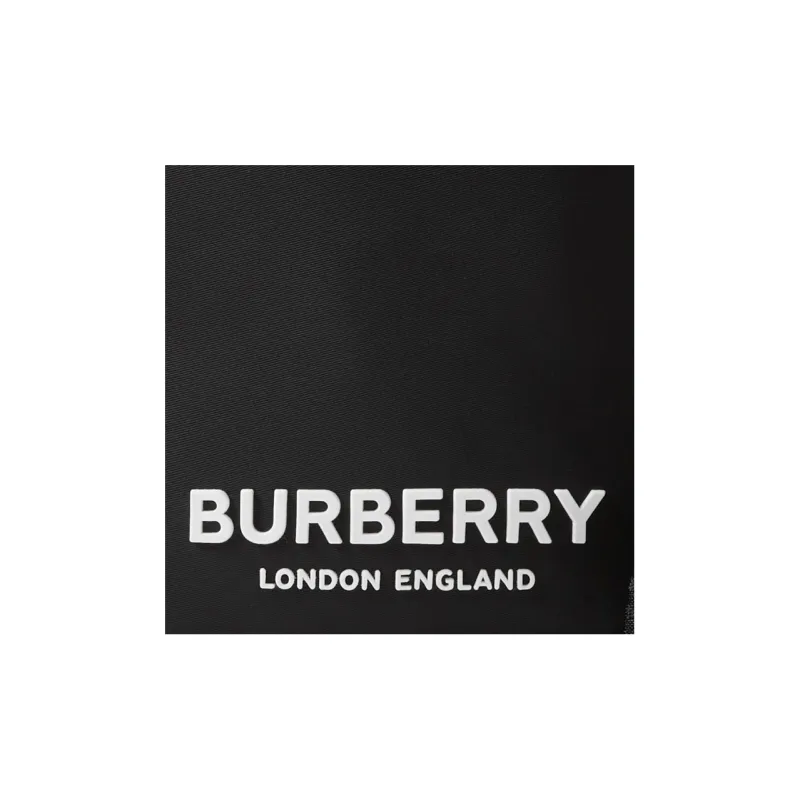 Burberry Logo Print Vertical Paddy Bag Black-3