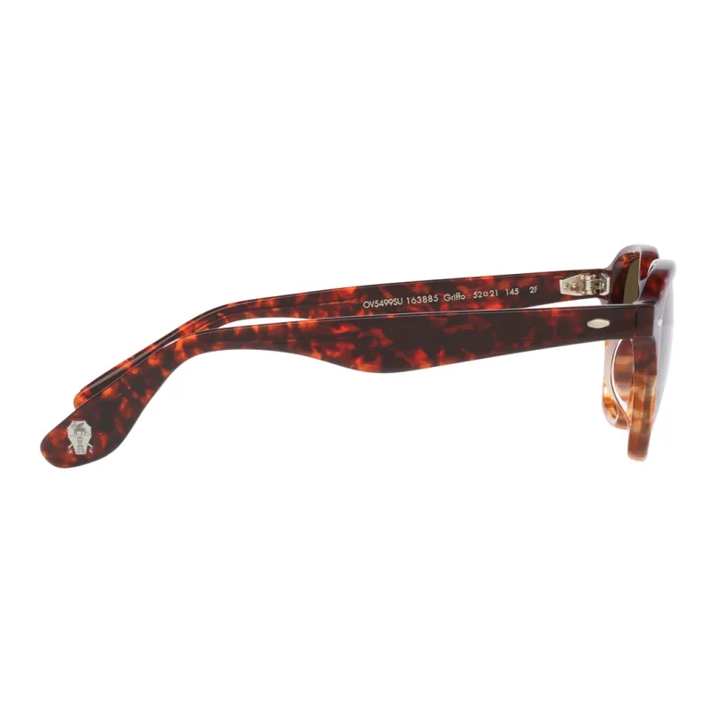 Oliver Peoples Sunglasses Unisex Red Brown-4