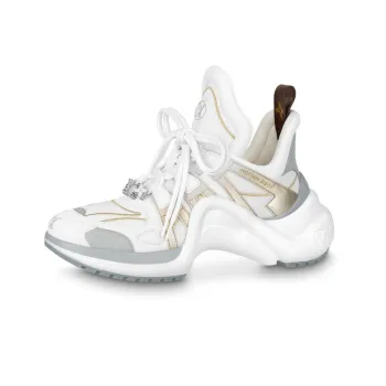 LOUIS VUITTON Archlight 1.0 Sneakers 'White With Gold Silver' Women's