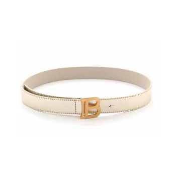BALMAIN Trendy Versatile Individual Smooth Buckle Belt Grade School Gold