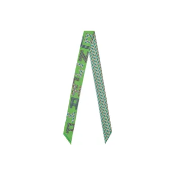 LONGCHAMP Silk Scarves Women's Green