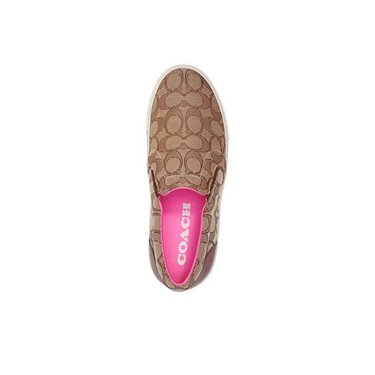COACH CitySole Stylish Skateboarding Shoes Women's Khaki-2