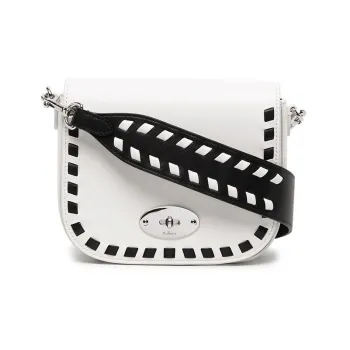 Mulberry Darley Leather Shoulder Bag Crossbody Bag Small Size Women's White