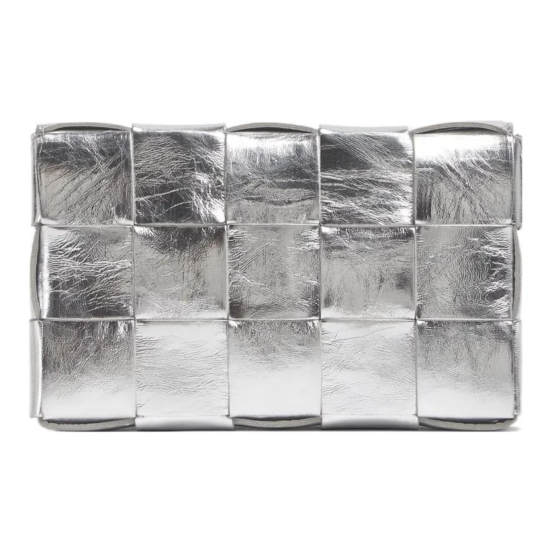 Bottega Veneta Intreccio Cassette Silver-2