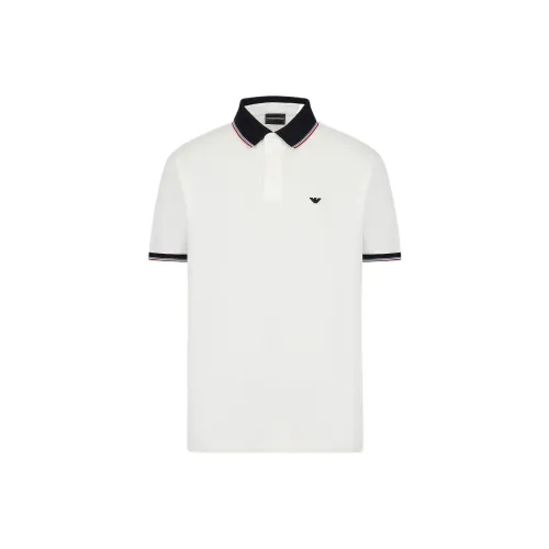 EMPORIO ARMANI Polo Shirts Men Off White