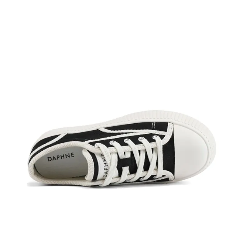 DAPHNE Low Top Stylish Skateboarding Shoes Women's Black-1