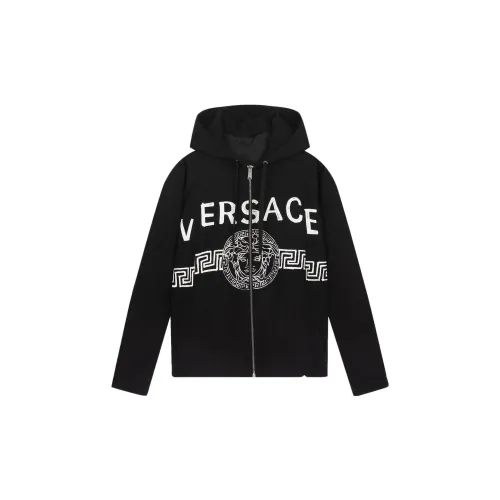 VERSACE Jackets Men Black