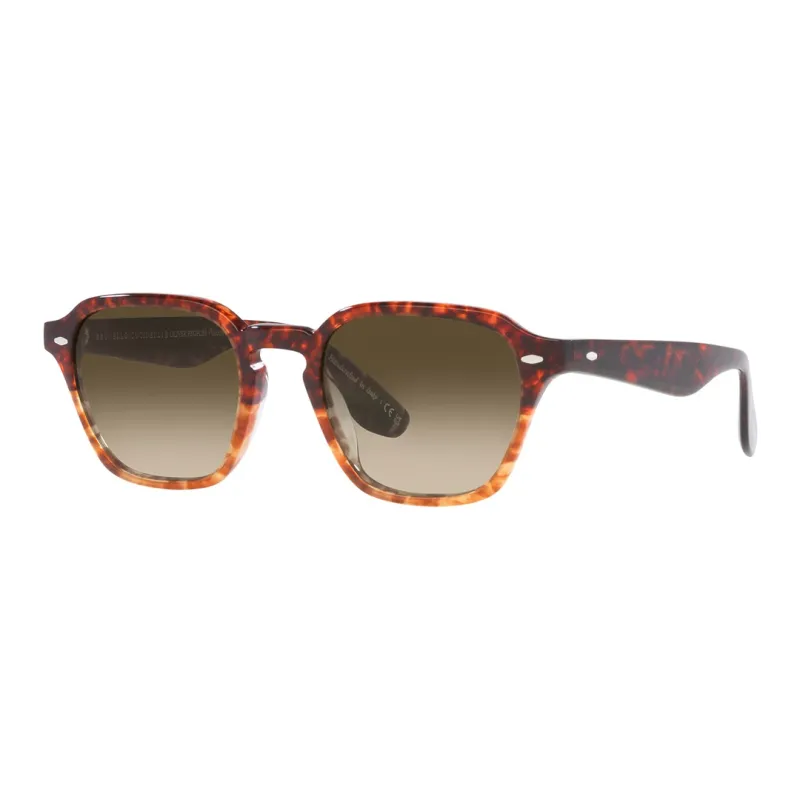 Oliver Peoples Sunglasses Unisex Red Brown-0